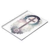 Cuaderno cross tattoo flower 30 notitieboek (Linkerzijde)