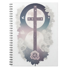 Cuaderno cross tattoo flower 30 notitieboek