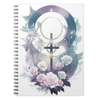 Cuaderno cross tattoo flower 34 notitieboek