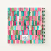 Cuaderno cuadrado con disease ño de acuarela notitieboek (Achterkant)