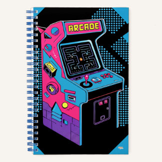 Cuaderno Cuadriculado Arcade Retro Rasted Notitieboek