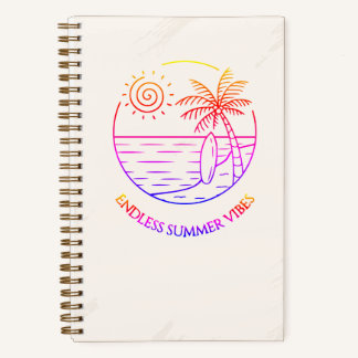 Cuaderno Cuadriculado Eindeloze Zomer Vibes Gerast Notitieboek