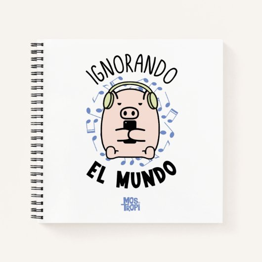 Cuaderno de espiral│Ignorando el mundo Notitieboek (Voorkant)