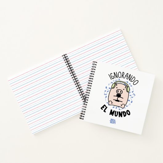 Cuaderno de espiral│Ignorando el mundo Notitieboek (Binnen)