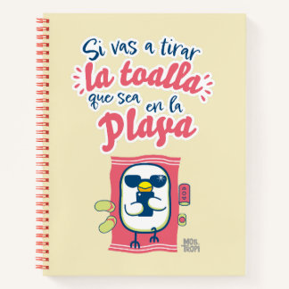 Cuaderno de espiral│Si vas a tirar la toalla Notitieboek