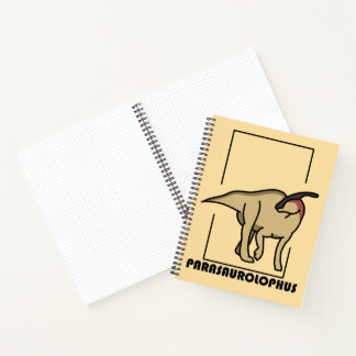 Cuaderno diseño dinosaurio Parasaurolophus Notitieboek