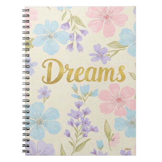 Cuaderno Dreams Floral Pattern Notitieboek (Voorkant)