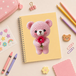 Cuaderno espiral con diseño de lindo osito notitieboek
