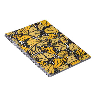Cuaderno estampado mariposa monarca notitieboek