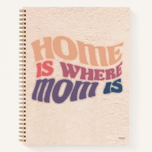 Cuaderno Home is Here Mom Is Notitieboek (Voorkant)