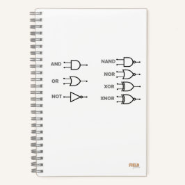 Cuaderno Logic Gates White Notitieboek