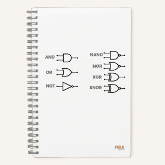 Cuaderno Logic Gates White Notitieboek