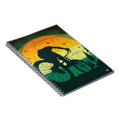 Cuaderno Retro Mountain Biking Adventure Sunset Notitieboek (Rechterzijde)