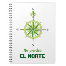 Cuaderno Rosa de los vientos minimalista