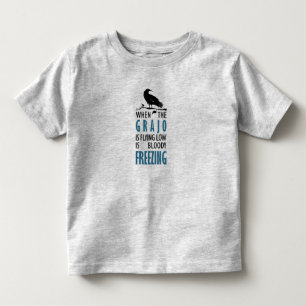 Cuando el grajo vuela bajo kinder shirts