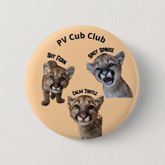 Cub Trio Ronde Button 5,7 Cm (Voorkant)