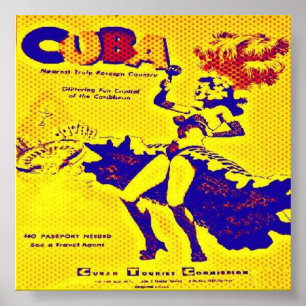 Cuba 1950-druk poster