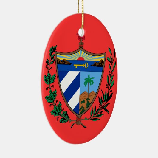 CUBA - Aangepaste kerstversiering Keramisch Ornament (Rechts)