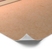 Cuba Affiche de voyage minimaliste (Coin)