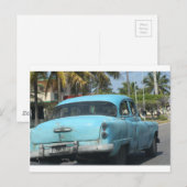 Cuba-auto Briefkaart (Voorkant / Achterkant)