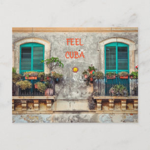 Cuba Balcony Briefkaart