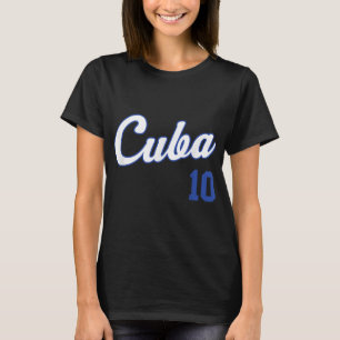Cuba Baseball Remera Beisbol Cuban Jersey 10 T-shirt