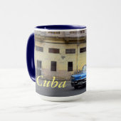 Cuba Blue Cadillac Convertible Mok (Voorkant links)