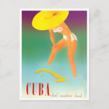 Cuba briefkaart van het klassieke reizen