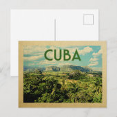 Cuba Briefkaart Vintage Travel (Voorkant / Achterkant)