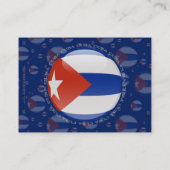 Cuba Bubble Flag Visitekaartje (Achterkant)
