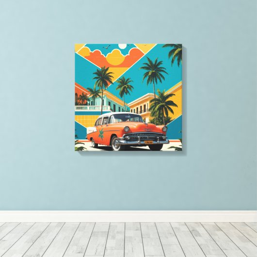 Cuba Canvas Afdruk (Insitu (Houten vloer))