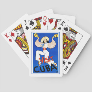 Cuba Cartes de jeu des Vintage voyage des Caraïbes