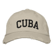 Cuba Casquette brodé (Devant)