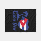 Cuba - Cubaanse Meisjesvlag Cubanita Hispanic Heri Fleece Deken (Voorkant (Horizontaal))