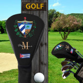 Cuba & Cubaanse vlag Monogrammed Golf Clubs Hoesje Golfheadcover