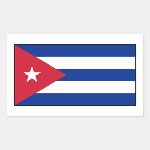 Cuba - Cubaanse vlag Rechthoekige Sticker