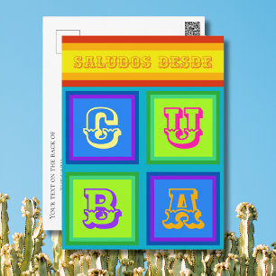 Cuba cuban kleur vakantie Briefkaart