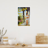  Cuba Dancer Travel Poster (Keuken)