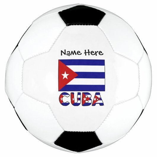 Cuba Drapeau Cubain Bleu Foncé Personnalisation (Devant)