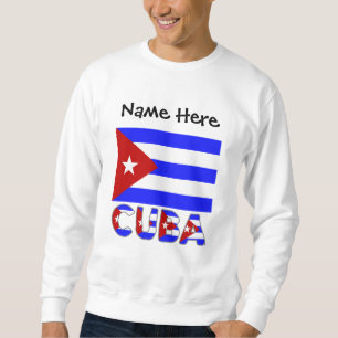 Cuba en Cubaanse vlag Lichtblauw Persoonlijk  Trui