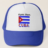 Cuba en Cubaanse vlag Light Blue Personalized Truc Trucker Pet (Voorkant)