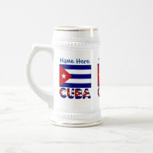 Cuba en Dark Blue Cuban Flag gepersonaliseerd
