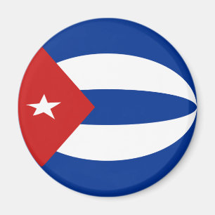 Cuba Fisheye Flag Magnet Magneet