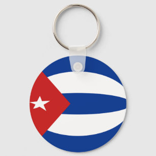 Cuba Fisheye Flag Sleutelhanger