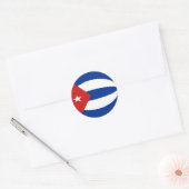 Cuba Fisheye Flag Sticker (Envelop)