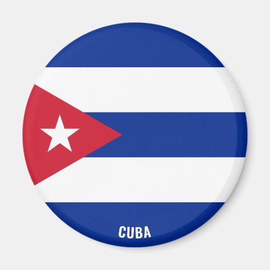 Cuba Flag Charming Patriotic Magneet (Voorkant)