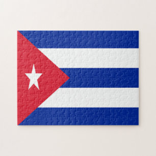 Cuba Flag Jigzaag Puzzle Legpuzzel