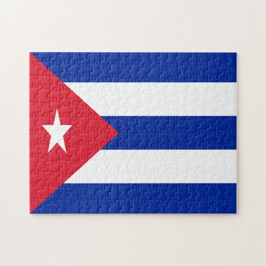Cuba Flag Jigzaag Puzzle Legpuzzel (Horizontaal)