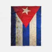 Cuba Grunge Flag Fleece Blanket (Voorkant)
