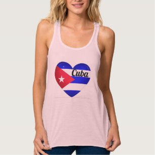 Cuba Hart Vlag Tanktop